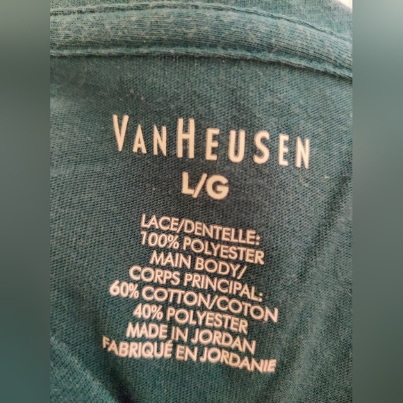 Van Heusen Top with Lace Overlay - Picture 5 of 5